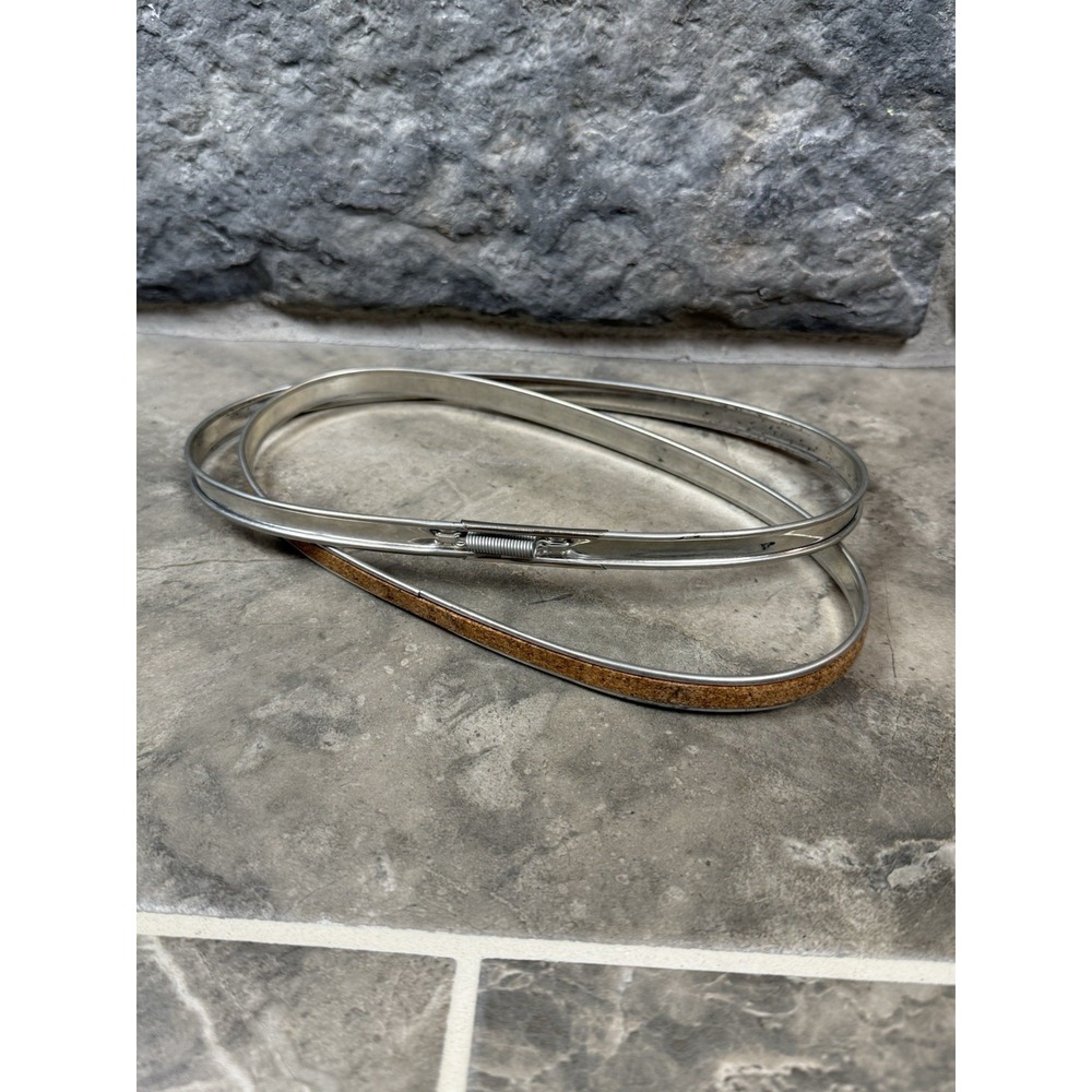 Vintage OVAL Metal Embroidery Hoop 9x5"  Spring Tension Cork Lined Made in USA